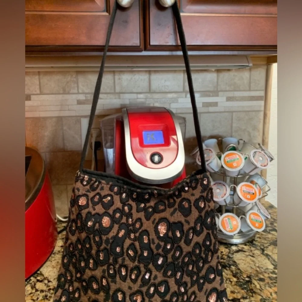 Tapestry Animal Print Shoulder Bag